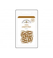 Doodlebug Mini PaperClips BON BON chocolate brown